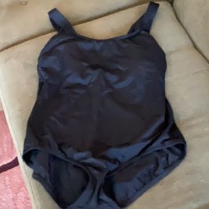 Lands End Tugless Tank Black Swimsuit